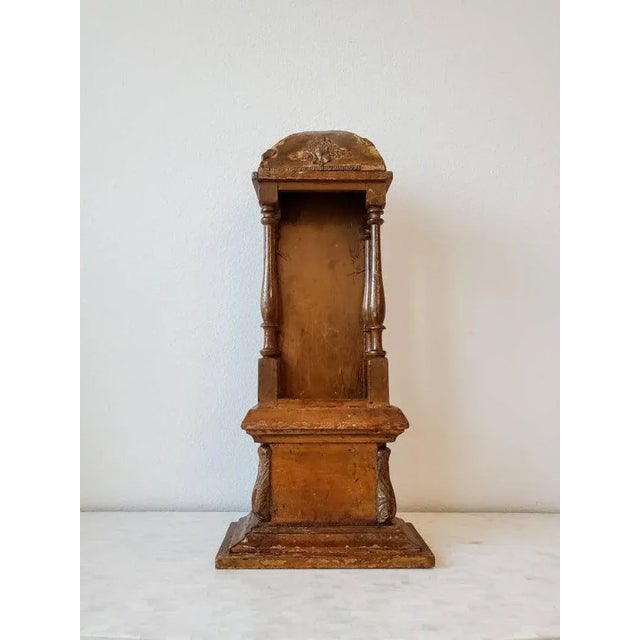 Folk Art Antique European Religious Altar Tabernacle For Sale - Image 3 of 11
