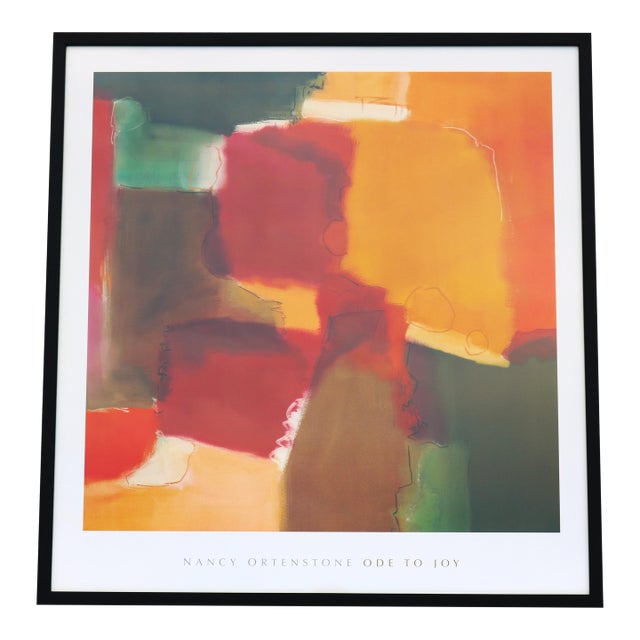 Nancy Ortenstone Ode to Joy Abstract Expressionism Artwork Print, Framed For Sale