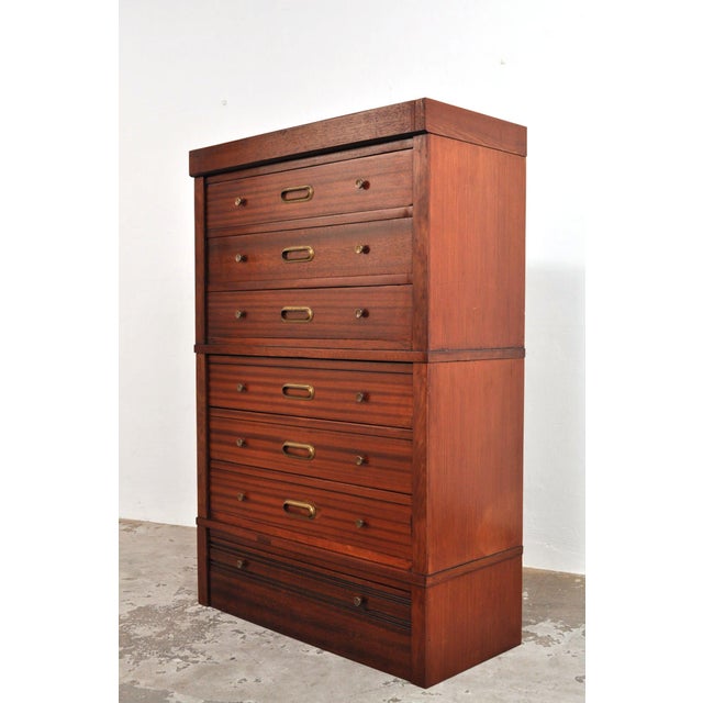 1950s Modular Mahogany Chest of Drawers, 1950s For Sale - Image 5 of 14