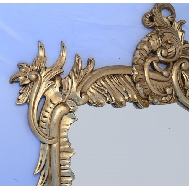 French Art Nouveau Gilt Mirror For Sale - Image 5 of 10