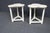 Pair of Vintage Hand-Painted Tri-Lobe Accent Tables For Sale - Image 13 of 13