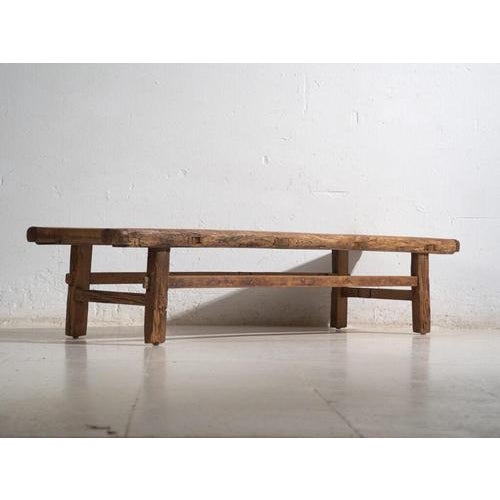 Antique Chinese Qing Dynasty Kang Table in Pine For Sale - Image 5 of 11