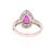 Roshe Jewels Ruby Ring With Diamonds in 18 Karat White Gold, Size 7 For Sale - Image 4 of 10