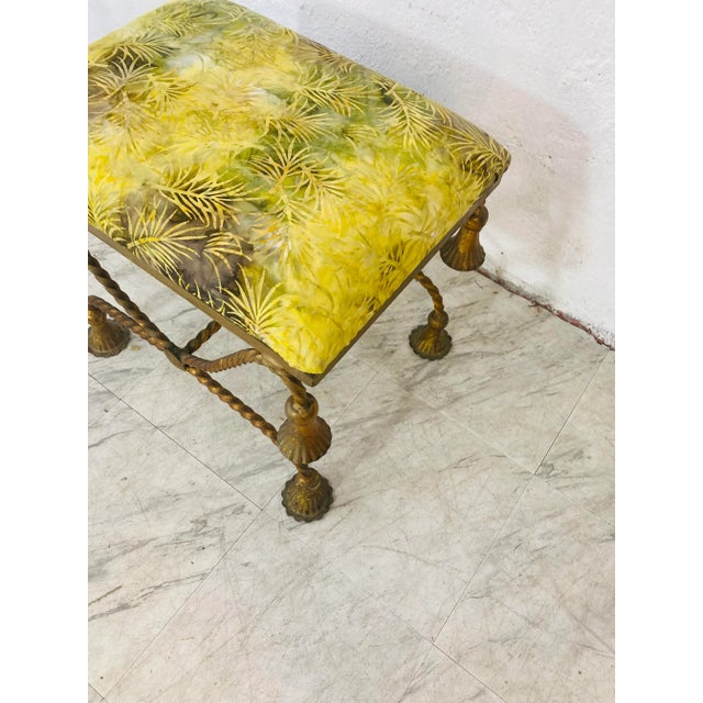 Vintage Italian Gold Tassel Stool Chairish