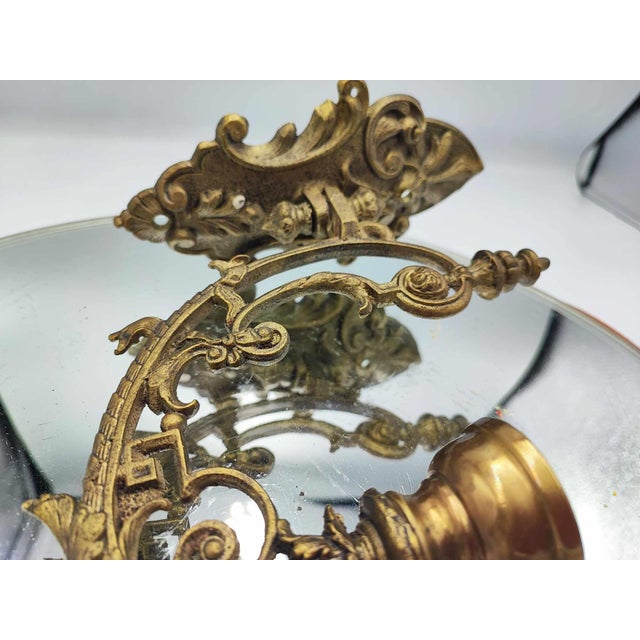 Brass Candleholder from Griffin, 1930s For Sale - Image 6 of 9