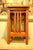 2000 - 2009 21st Century Frank Lloyd Wright Inspired Solid Wood Accent Table With Stained Glass Inset For Sale - Image 5 of 6