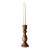 Vintage Turned Wood Candlestick For Sale