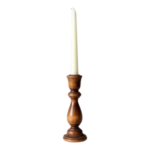 Vintage Turned Wood Candlestick