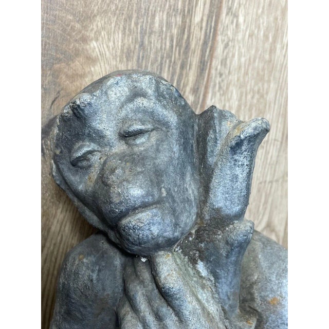 1900 - 1909 Victorian Monkey Garden Outdoor Sculpture For Sale - Image 5 of 11