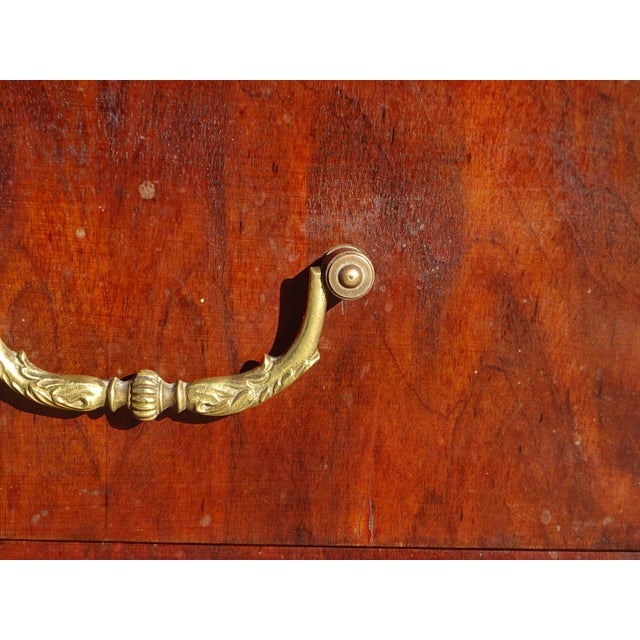 Chest of Drawers in Mahogany Veneer with White Marble Top For Sale - Image 10 of 18