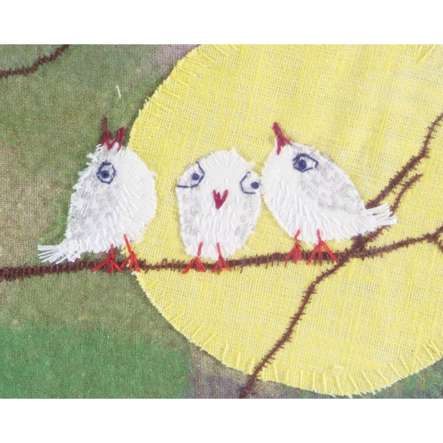 Late 20th Century Textile Art of Birds by Helen Hyunsuk Kang For Sale - Image 5 of 8