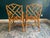 Italian Vintage Rattan Chippendale Style Dining Chairs, Set of 6 After Dal Vera For Sale - Image 10 of 13