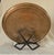 Vintage Asian Bronze Hand Etched Large 18" Tray, Pagoda Landscape, Signed For Sale - Image 4 of 12