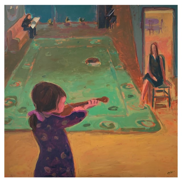 Monika Rossa, Concert, Oil on Canvas For Sale