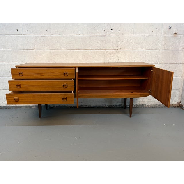 Mid 20th Century Danish Style Teak Sideboard For Sale - Image 9 of 15