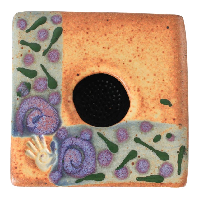 Vintage Studio Art Pottery Flower Frog For Sale