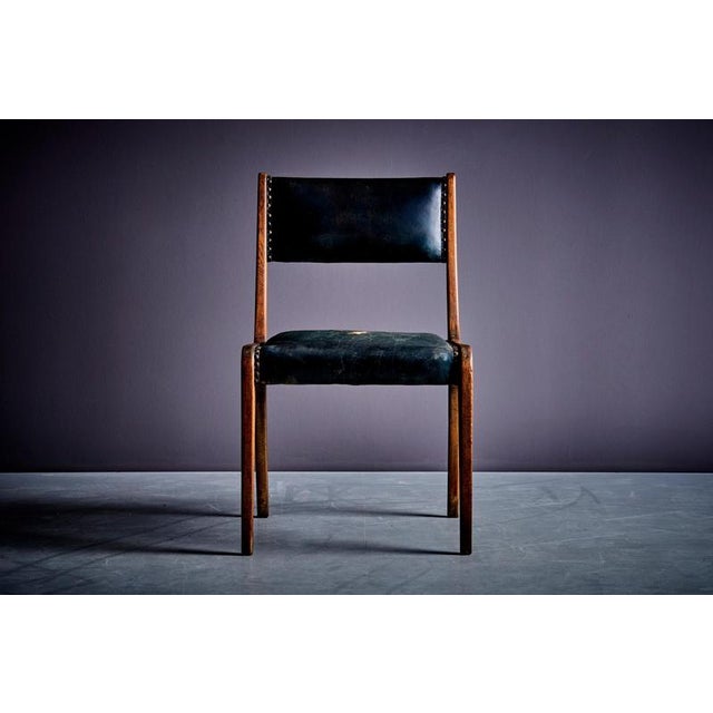 Beige Oak Dining Chairs by Johannes Krahn, 1950s, Set of 6 For Sale - Image 8 of 12