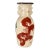 Chinoiserie Foo Lion Crackle‑Glaze Twin‑Handled Porcelain Vase, Oriental Guardian Lion Motif Vase For Sale