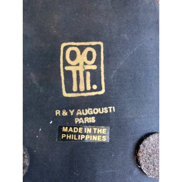 Animal Skin Vintage 21” R & Y Augousti Shagreen Vase For Sale - Image 7 of 8