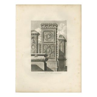 Louis-Pierre Baltard, Louvre Chimney Ornament, 1803, Paper For Sale