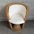 20th Century Modernist Wicker Rattan Wicker Tub Chair with Cushions For Sale - Image 6 of 13