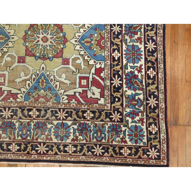 Antique Zabihi Collection Lavar Kirman Rug - 8'10" x 12' For Sale - Image 10 of 13