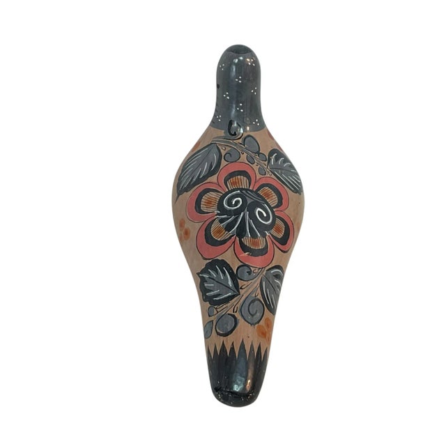 Mid 20th Century Vintage Tonala Mexican Pottery Folk Art Dove Bird Hand Painted For Sale - Image 5 of 11