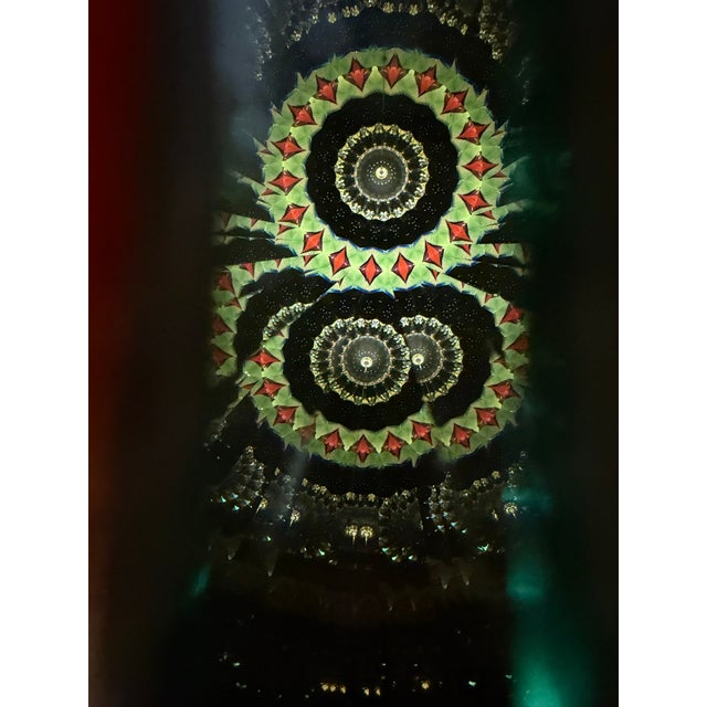 Mark & Carol Reynolds Kaleidovisions Signed Inlaid Wood Kaleidoscope W/ Stand For Sale - Image 10 of 10