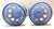 Antique Bohemian Czech Victorian Blue Opaline Glass Enamel Floral Lusters Pair For Sale - Image 11 of 12
