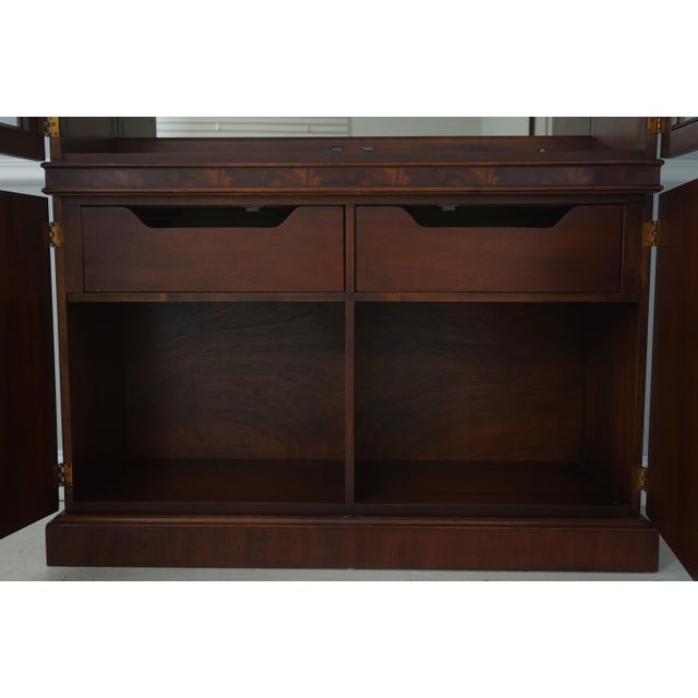 Wood Henredon Dome Top Mahogany China Cabinet For Sale - Image 7 of 18