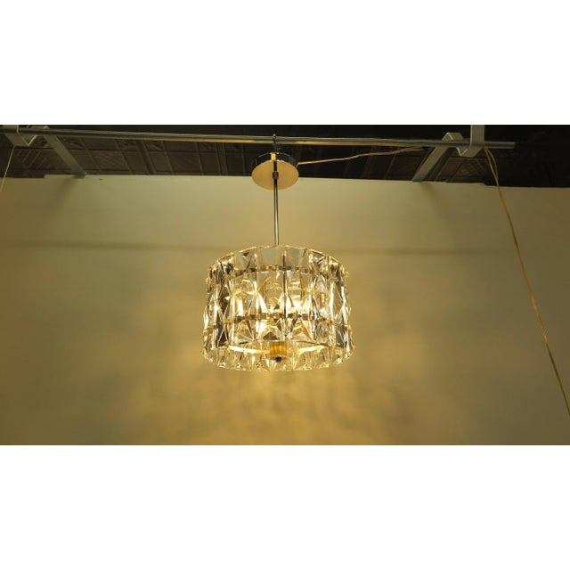 1960s Kinkeldey Prism Faceted Crystal Pendant For Sale - Image 12 of 13