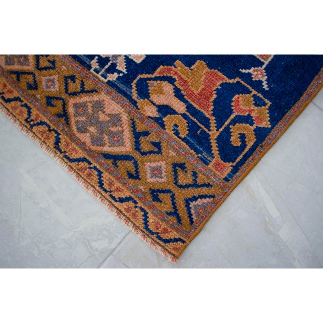 Brick Red Hand Knotted Oushak Smal Rug. Colorful Rug, Bath Mat, Laundry Kitchen Decor, Entry Decor 1'10" X 3'7" For Sale - Image 8 of 8