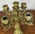 Gold Vintage French Style 5-Armed Table Candelabras, Set of 2 For Sale - Image 8 of 14