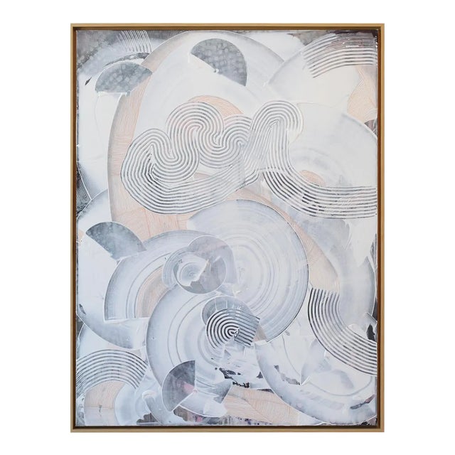 Abstract Acrylic Painting on Canvas, "Power & Fragility" For Sale