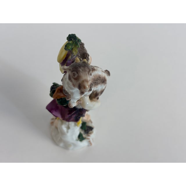 Young Shepherdess With Goat Figurine For Sale - Image 10 of 10