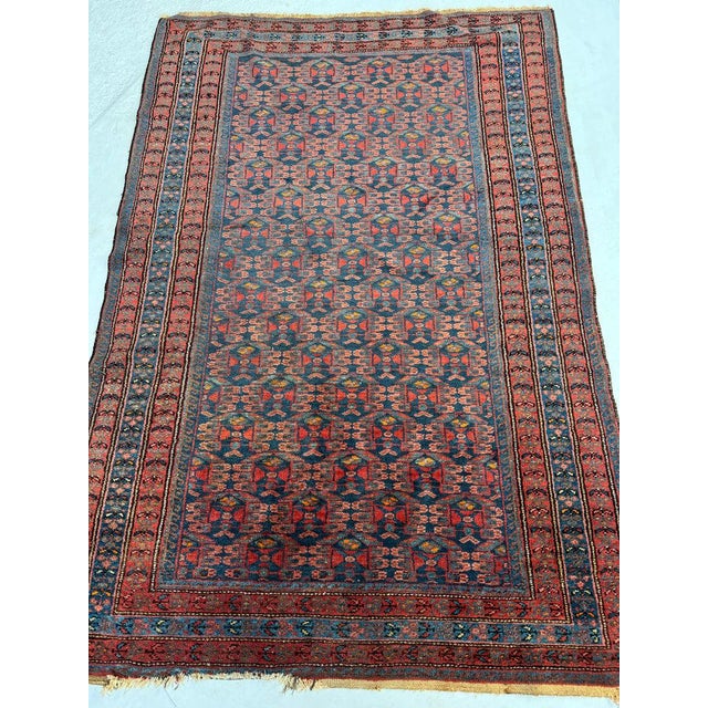 Textile 1940s Wonderful Bed of Tightly Packed Mini Trees or Shrubs Rug 4.5 x 6.6 For Sale - Image 7 of 7