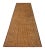 1950s Vintage Tuareg Mat Runner, Warm and Rich Gold and Brown Stripes - Rug & Kilim For Sale - Image 5 of 8