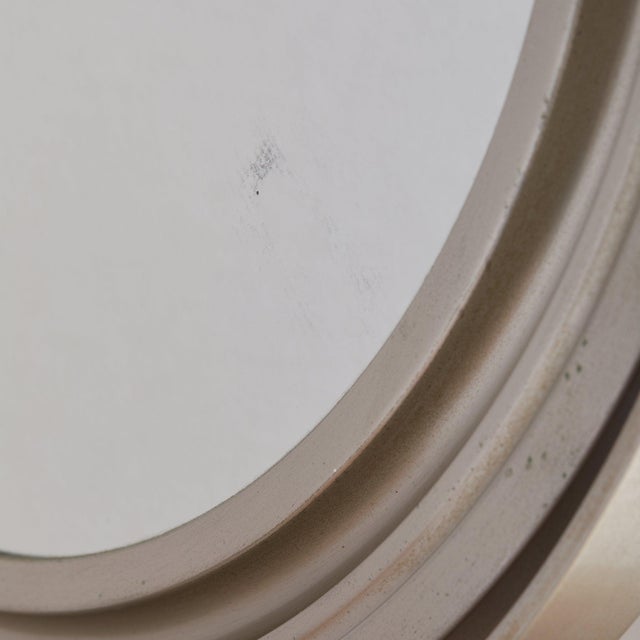 Metal Italian Round Vanity Mirror Attributed to Sergio Mazza for Artemide, 1960s For Sale - Image 7 of 8