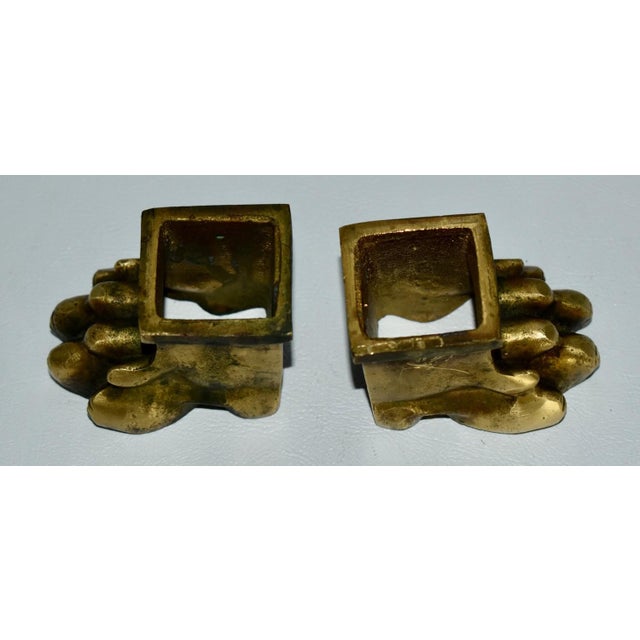 Brass Antique French Empire Brass Claw Feet Ormolu For Sale - Image 8 of 12
