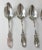 American 19th Century Set of 4 American Sterling Silver Union Pattern Spoons by Wendt & Co. For Ball Black & Co. For Sale - Image 3 of 10