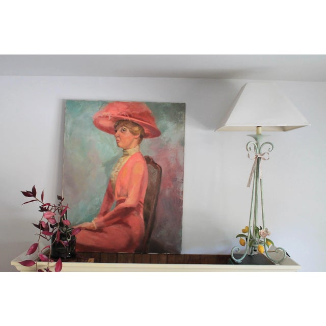 Rustic European "As You Like It" Table Lamp W/ Lemon Motif For Sale - Image 3 of 10