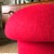 Red Mushroom Ottoman in Goji Wool For Sale - Image 8 of 11