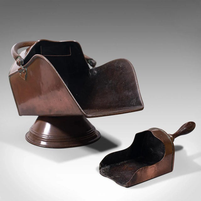 1880s Antique Victorian English Copper Coal Scuttle For Sale - Image 13 of 13