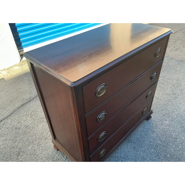 Chippendale 1970s Lexington Mahogany Chest of Drawers For Sale - Image 3 of 12