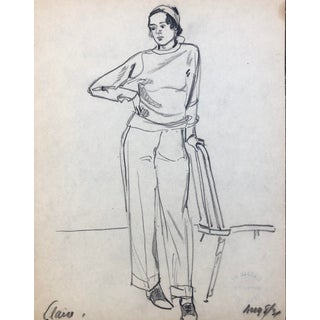 1931 Norman Kent Portrait of Claire For Sale