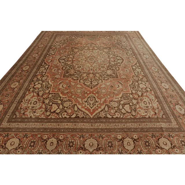 Persian Late 18th Century Antique Persian Tabriz Rug With Floral Patterns For Sale - Image 3 of 7