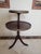 Elegant Vintage Ferguson Bros. Mahogany & Brass Two-Tier Galleried Side/Cake Table For Sale In San Diego - Image 6 of 6