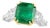 AGL Certified Minor 5.29 Ct Emerald Cut Colombian Emerald Diamond Platinum Ring For Sale