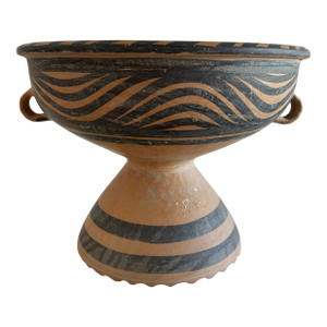 Vintage Majiayao Chinese Pedestal Vase Pottery
