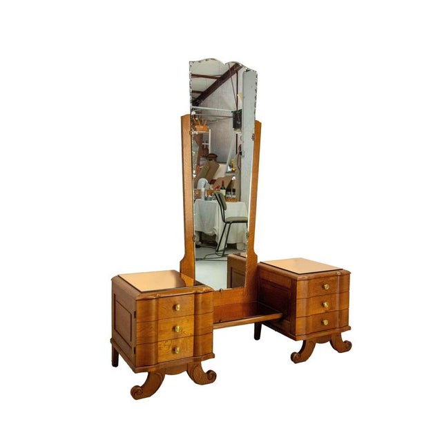 Full Length Mirror with Dressing Table, French, 1950 For Sale - Image 4 of 14